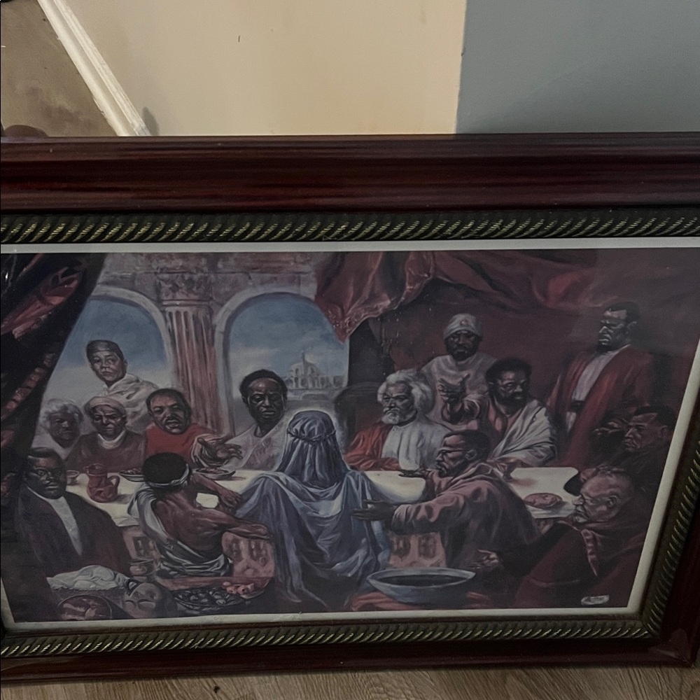 Last supper black history painting